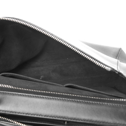 Fendi Vitello Baltico Dolce DotCom Satchel Black Blue Royal 7 of 16