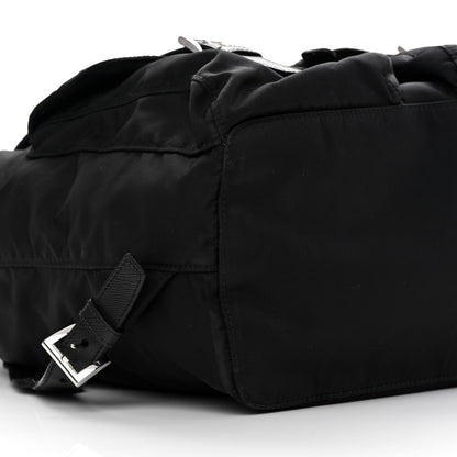 Prada Tessuto Nylon Saffiano Medium Backpack Black 9 of 13