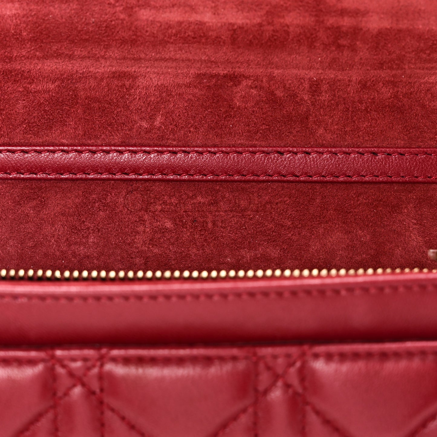 Lambskin Cannage Dioraddict Wallet On Chain Clutch Fuchsia