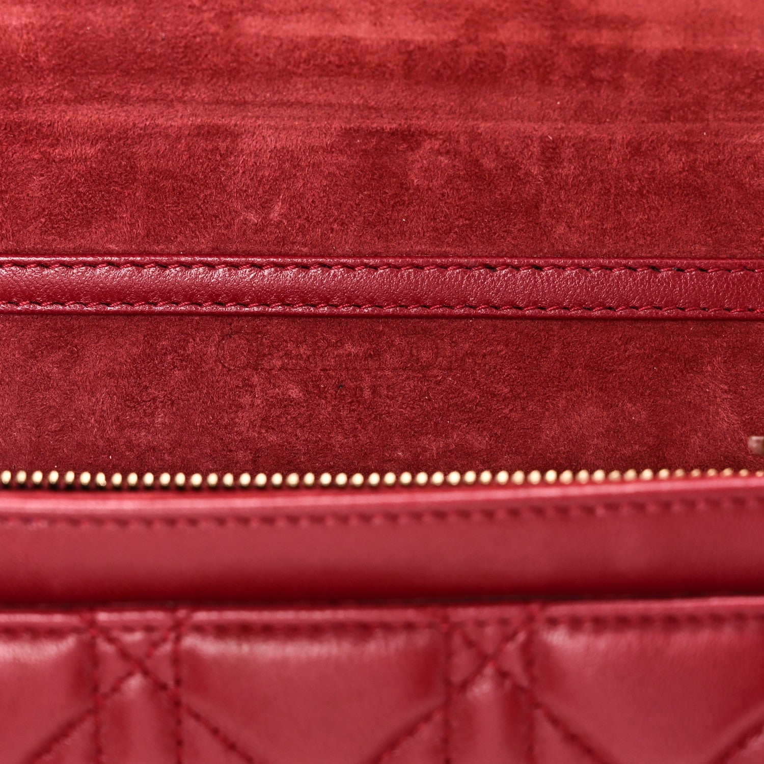 Christian Dior Lambskin Cannage Dioraddict Wallet On Chain Clutch Fuchsia 6 of 10