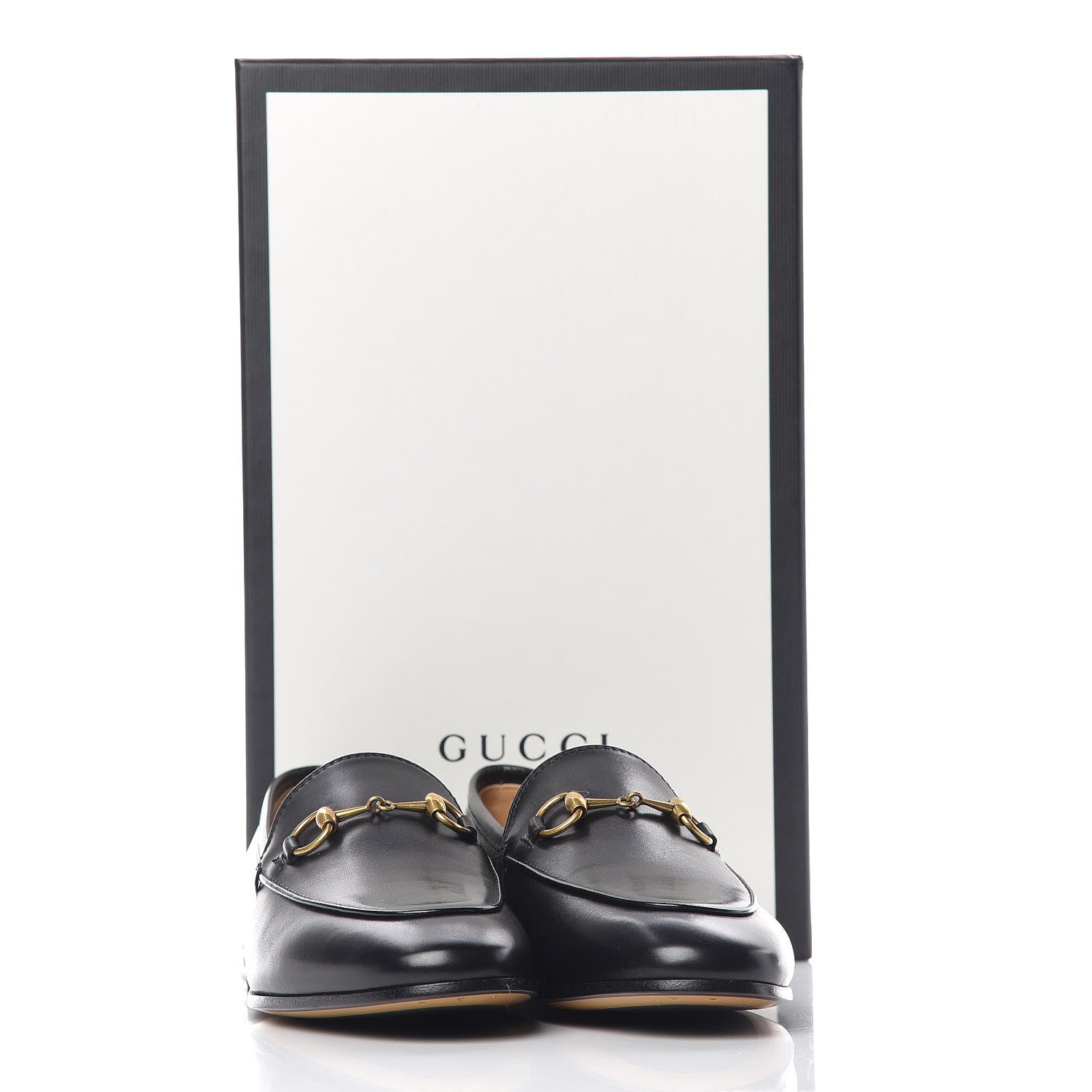 Gucci Calfskin Womens Jordaan Loafers 36 Black 8 of 8