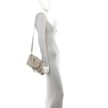 Christian Dior Lambskin Cannage Medium Lady D-Joy Hazelnut 2 of 10