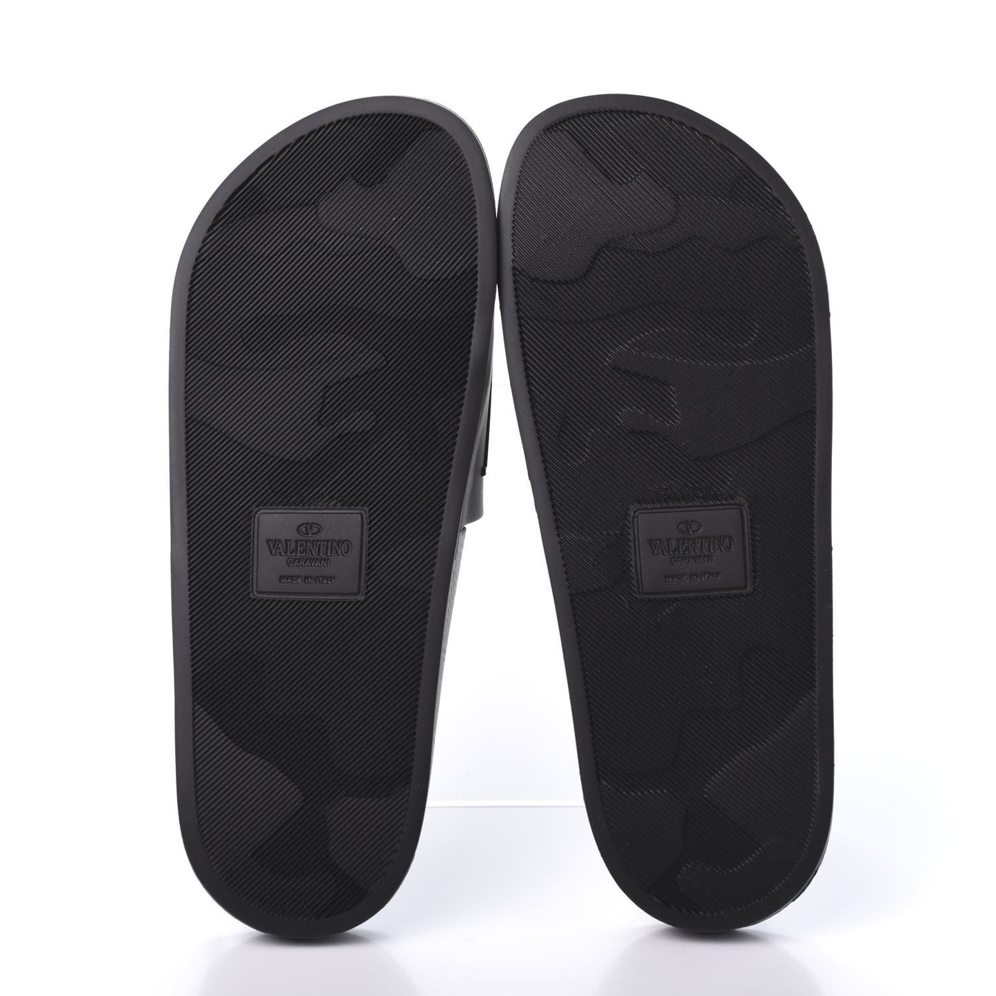 Rubber Mens VLTN Pool Slide Sandals 41 Black