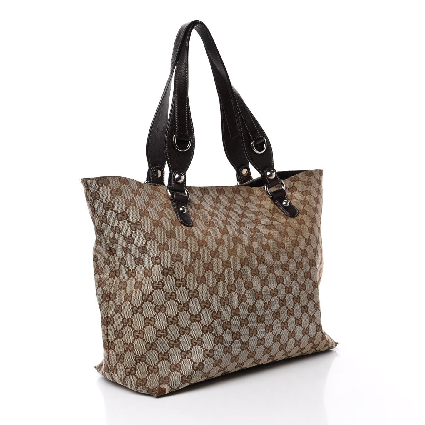 Monogram Medium Icon Bit Tote Dark Brown