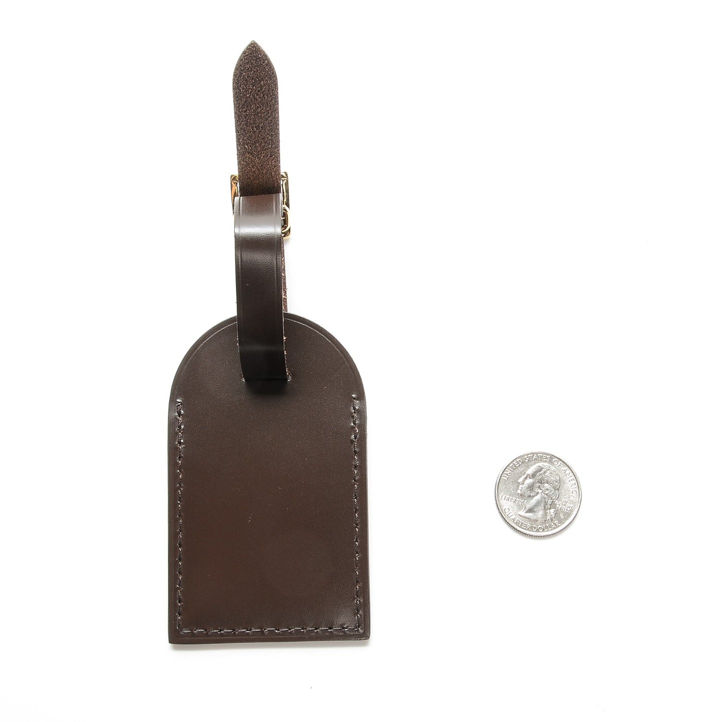Calfskin Luggage Tag Ebene