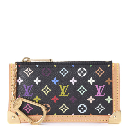 Louis Vuitton Monogram Multicolor Key Pouch Black 1 of 9