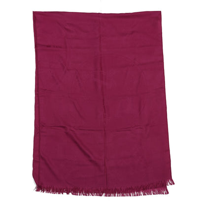 Hermes Cashmere Silk New Libris Stole Pourpre 1 of 2