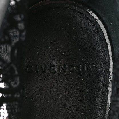 Givenchy Patent Emboirdered Peep Toe Ankle Booties 41 Black 8 of 8