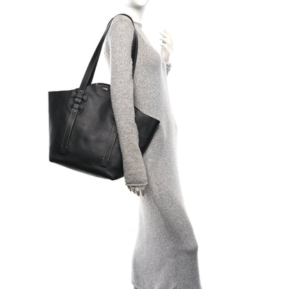 Chloe Small Grain Smooth Calfskin Medium Darryl Tote Black 2 of 10