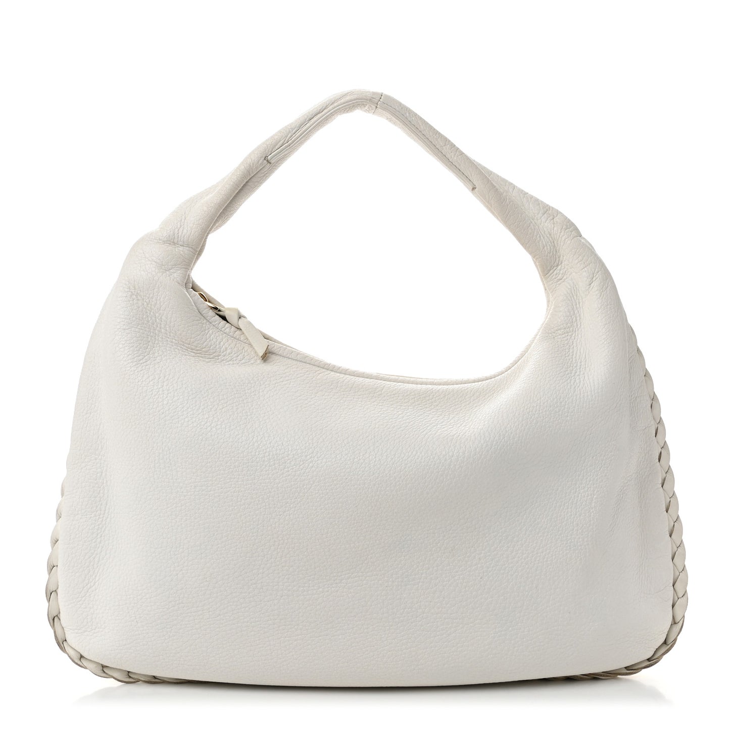 Cervo Braided Medium Veneta Hobo White