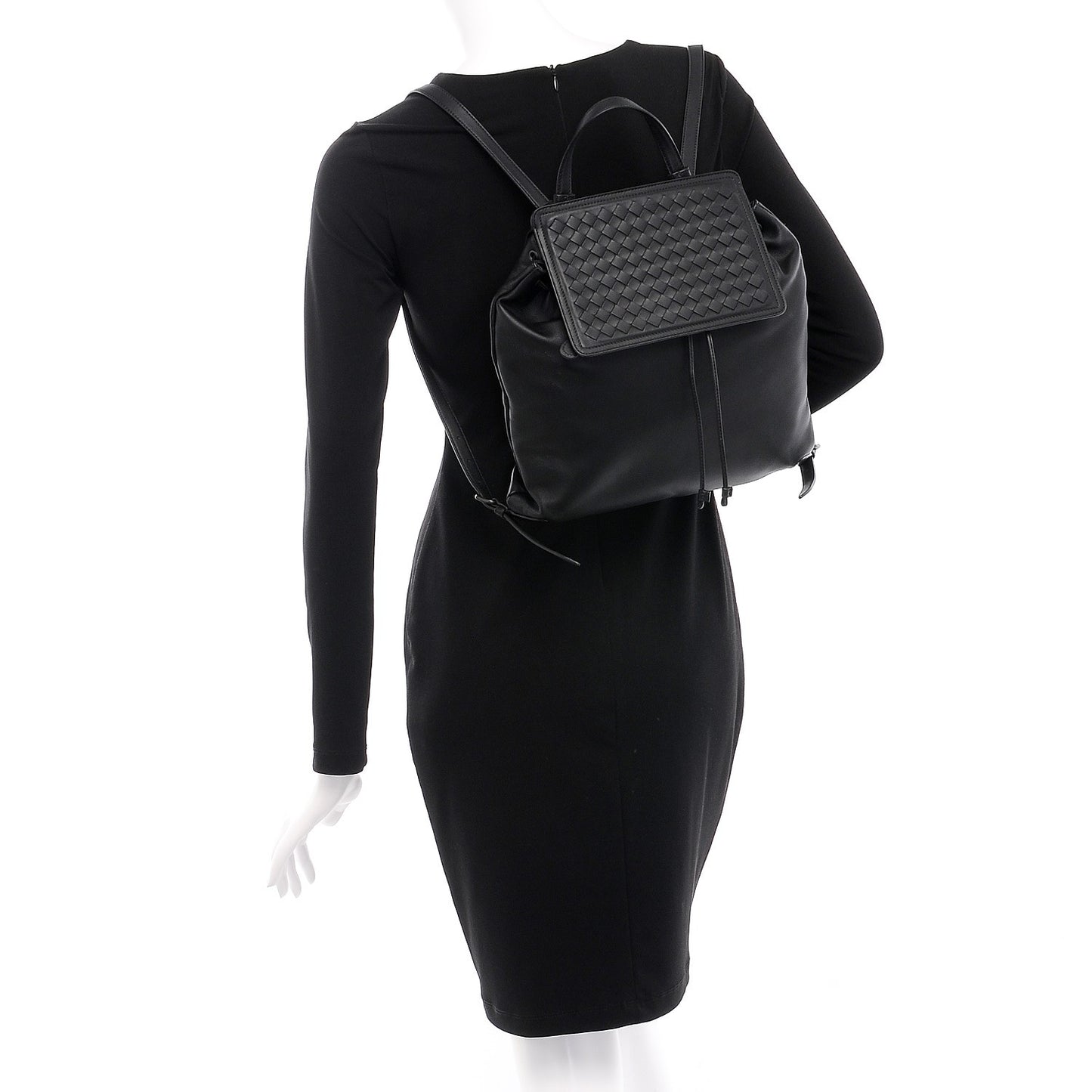 Nappa Intrecciato Backpack Nero Black