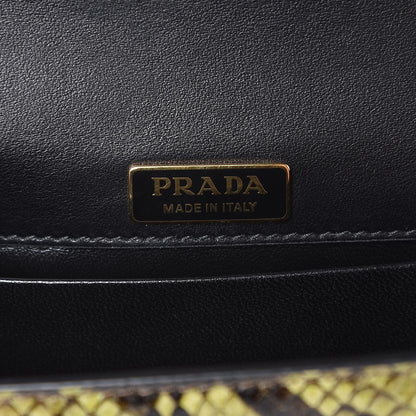 Prada Python Cahier Bag Green 6 of 6