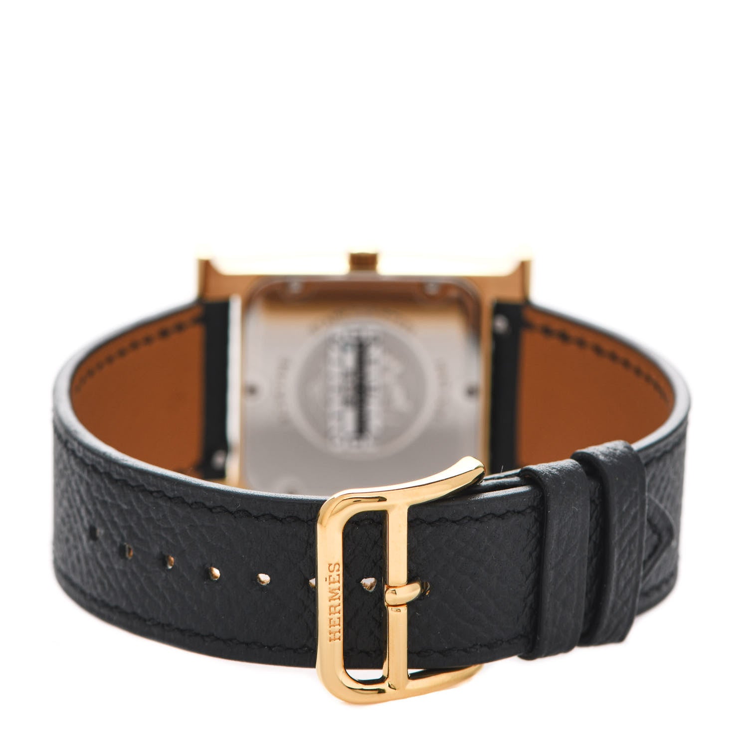 Hermes Stainless Steel Epsom 26mm Heure H Hour Quartz Watch Noir 3 of 5
