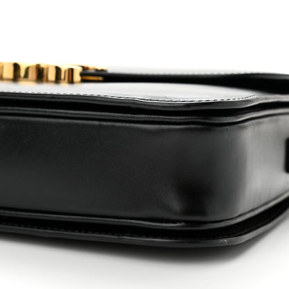 Celine Shiny Calfskin Medium Triomphe Black 10 of 12
