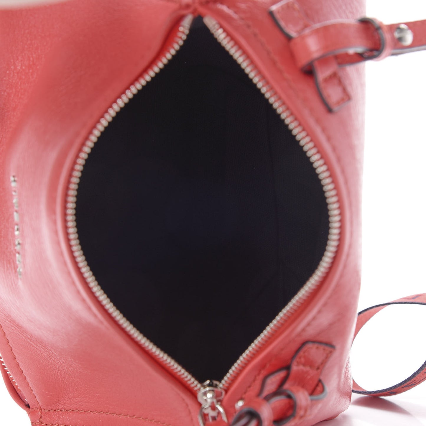 Patent Lambskin 4G Mini Pandora Pop Red