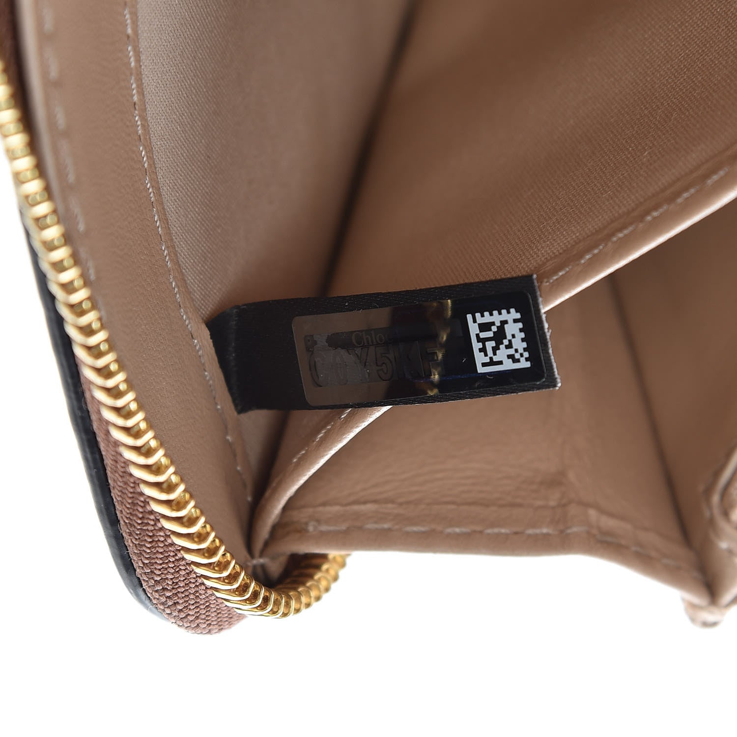 Chloe Grained Calfskin Marcie Long Zip Around Wallet Tan 9 of 9