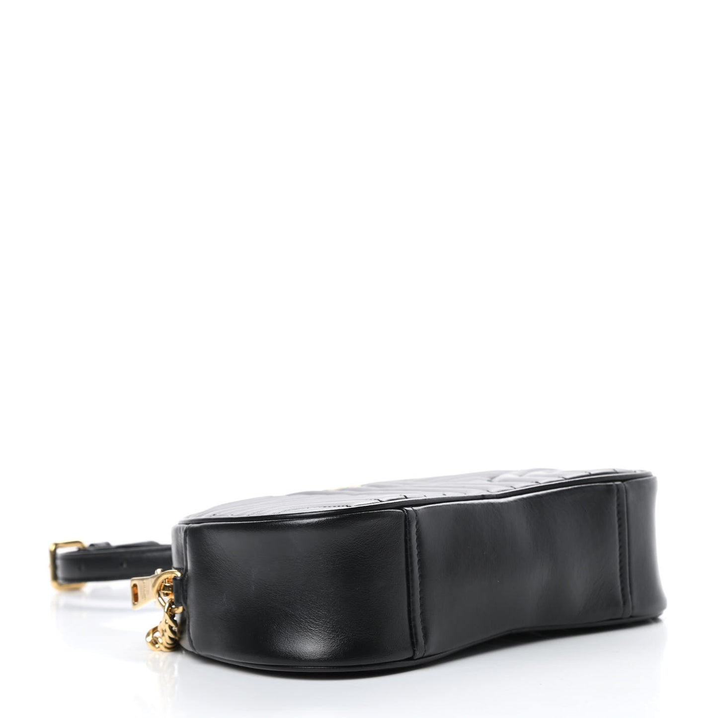 Soft Calfskin Impunture Diagramme Dome Crossbody Bag Black