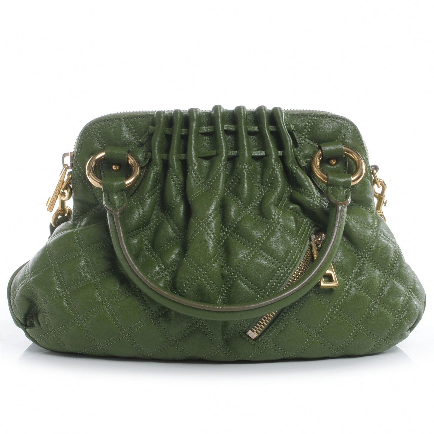 Leather Quilted Small Cecilia Olive