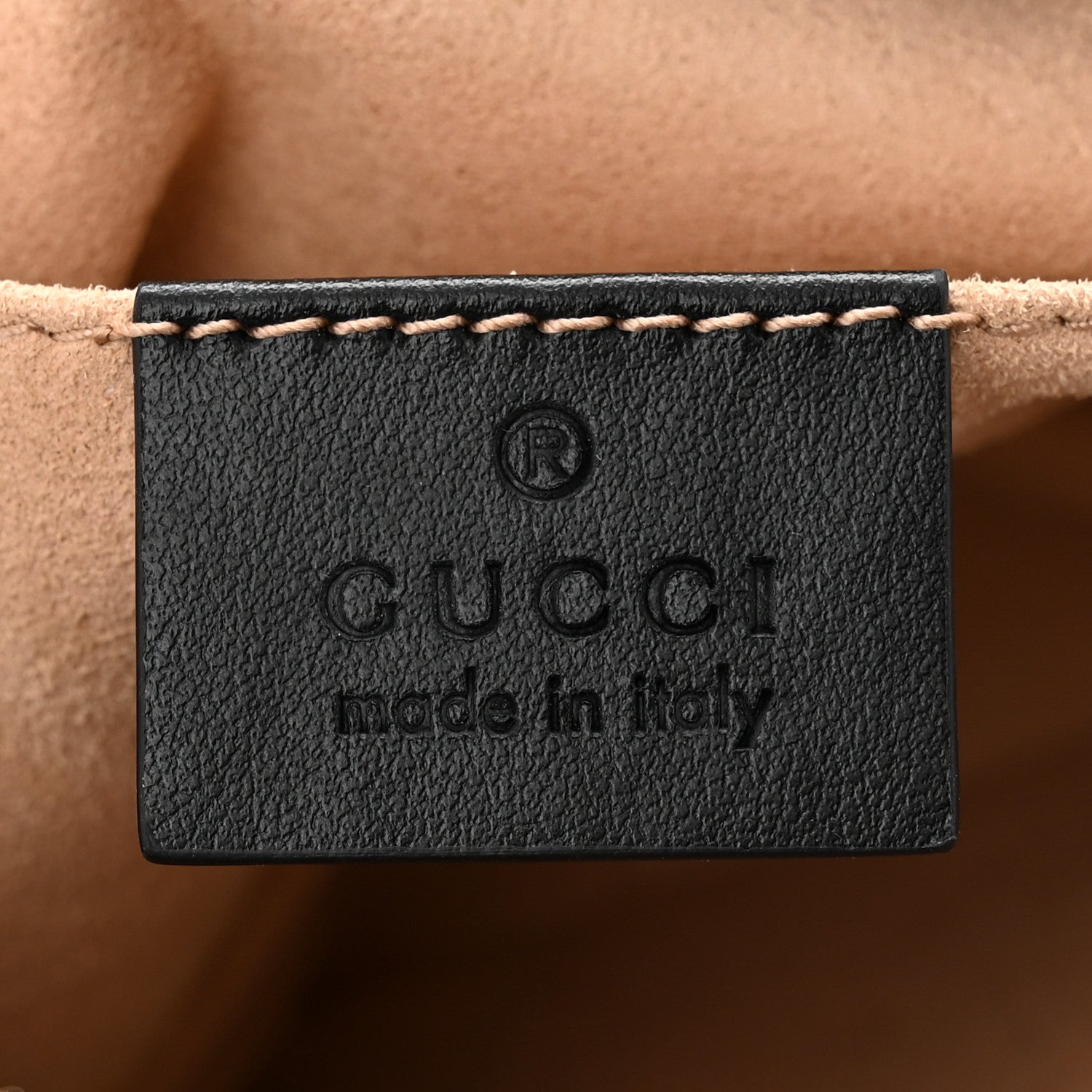 Gucci Calfskin Matelasse Mini GG Marmont Chain Shoulder Bag Black 6 of 10