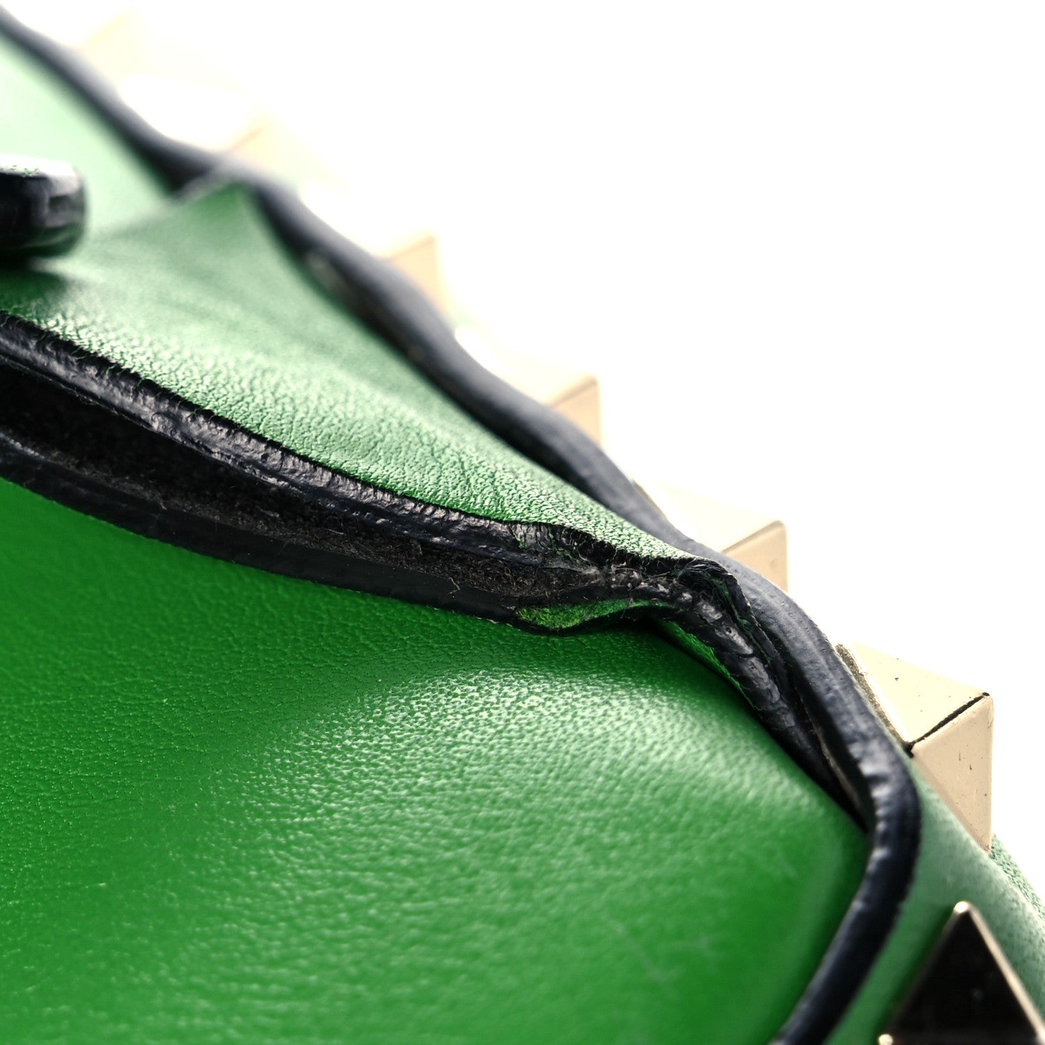 Valentino Garavani Calfskin Medium Rockstud All Over Backpack Green 17 of 20