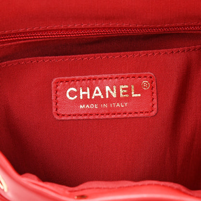 Chanel Lambskin Quilted Small Urban Spirit Backpack Red 6 of 10