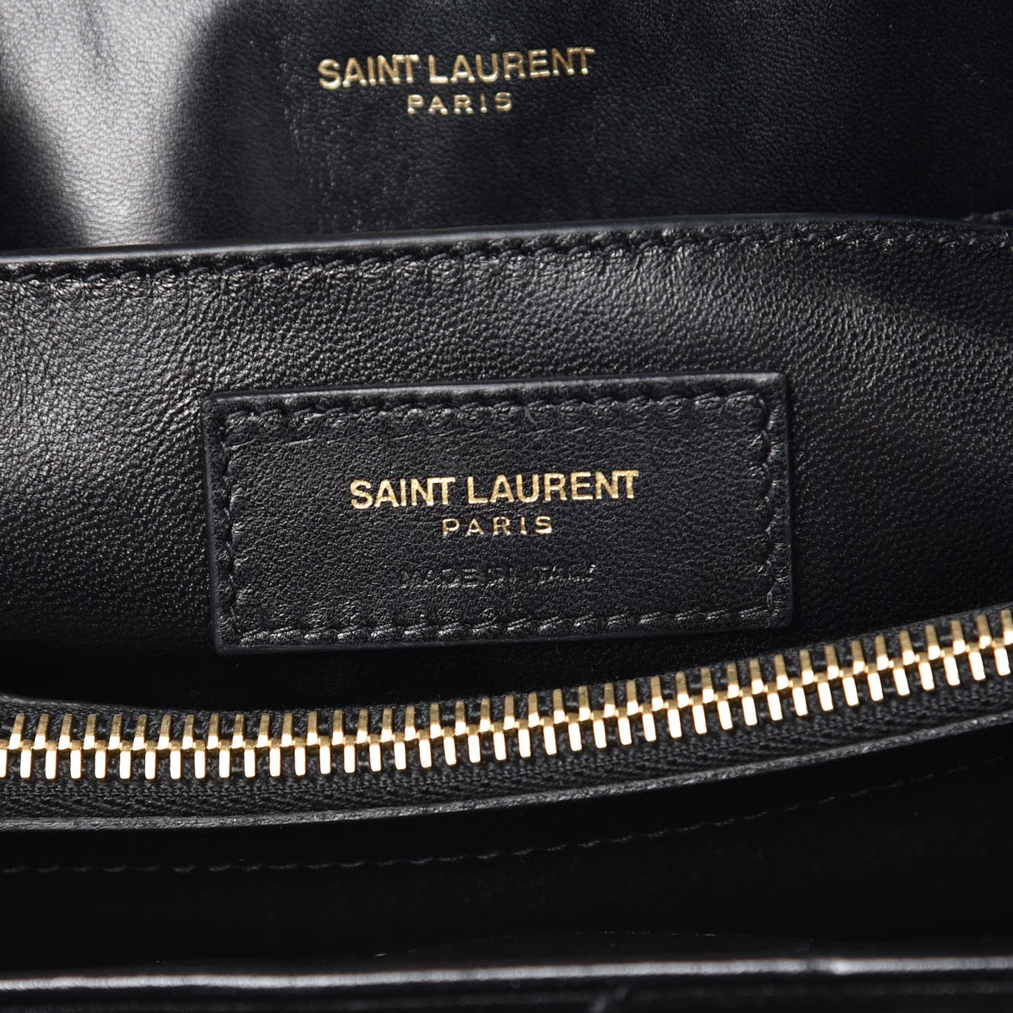 Velvet Y Quilted Monogram Small Loulou Chain Satchel Black