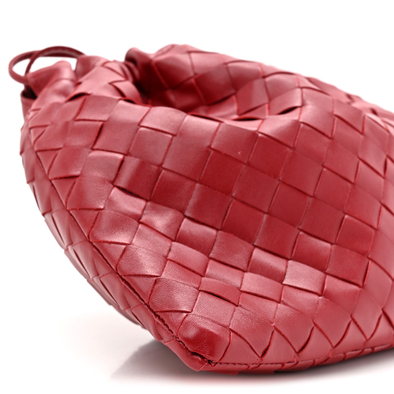 Bottega Veneta Nappa Intrecciato Medium Dustbag Dark Red 1798539