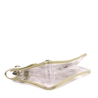 Chanel Metallic Lambskin PVC Medium Naked Flap Gold 4 of 10