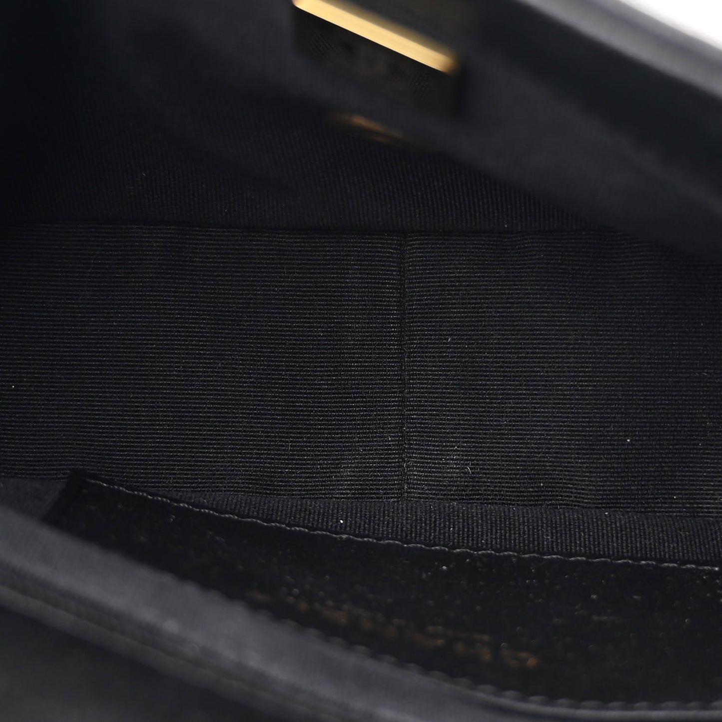Lambskin Small Chain Around Top Handle Flap  Black