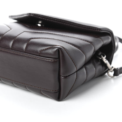 Saint Laurent Calfskin Y Quilted Monogram Toy Loulou Monogram Crossbody Bag Black Tulipe 7 of 10
