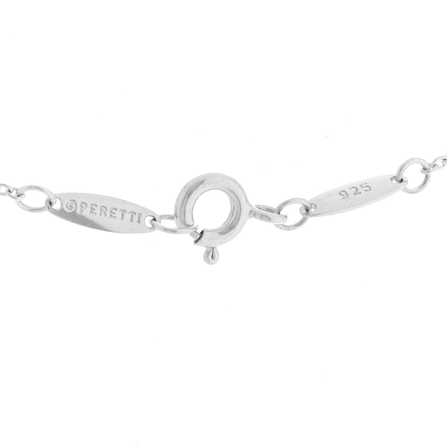 Sterling Silver 9mm Elsa Peretti Bean Pendant Necklace