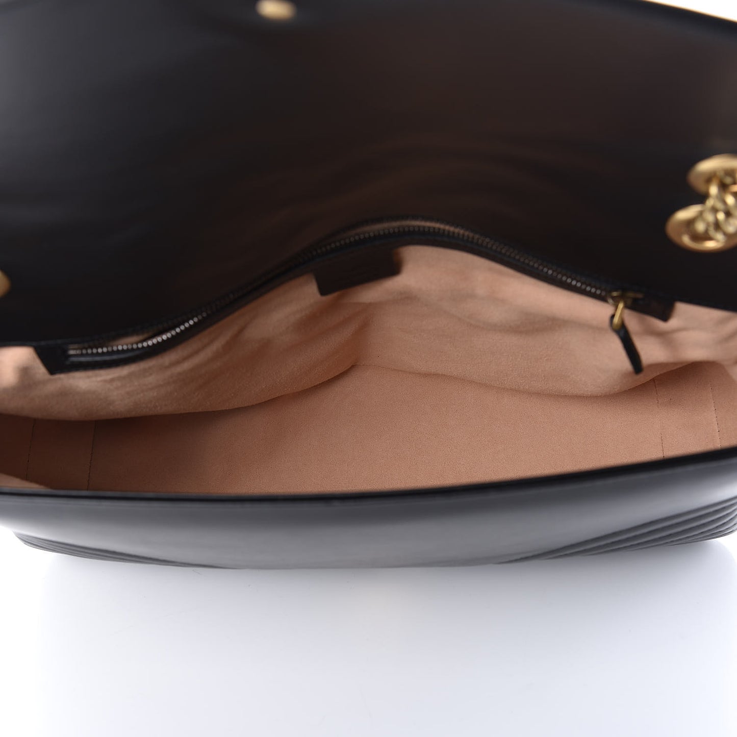 Calfskin Matelasse Large GG Marmont Shoulder Bag Black