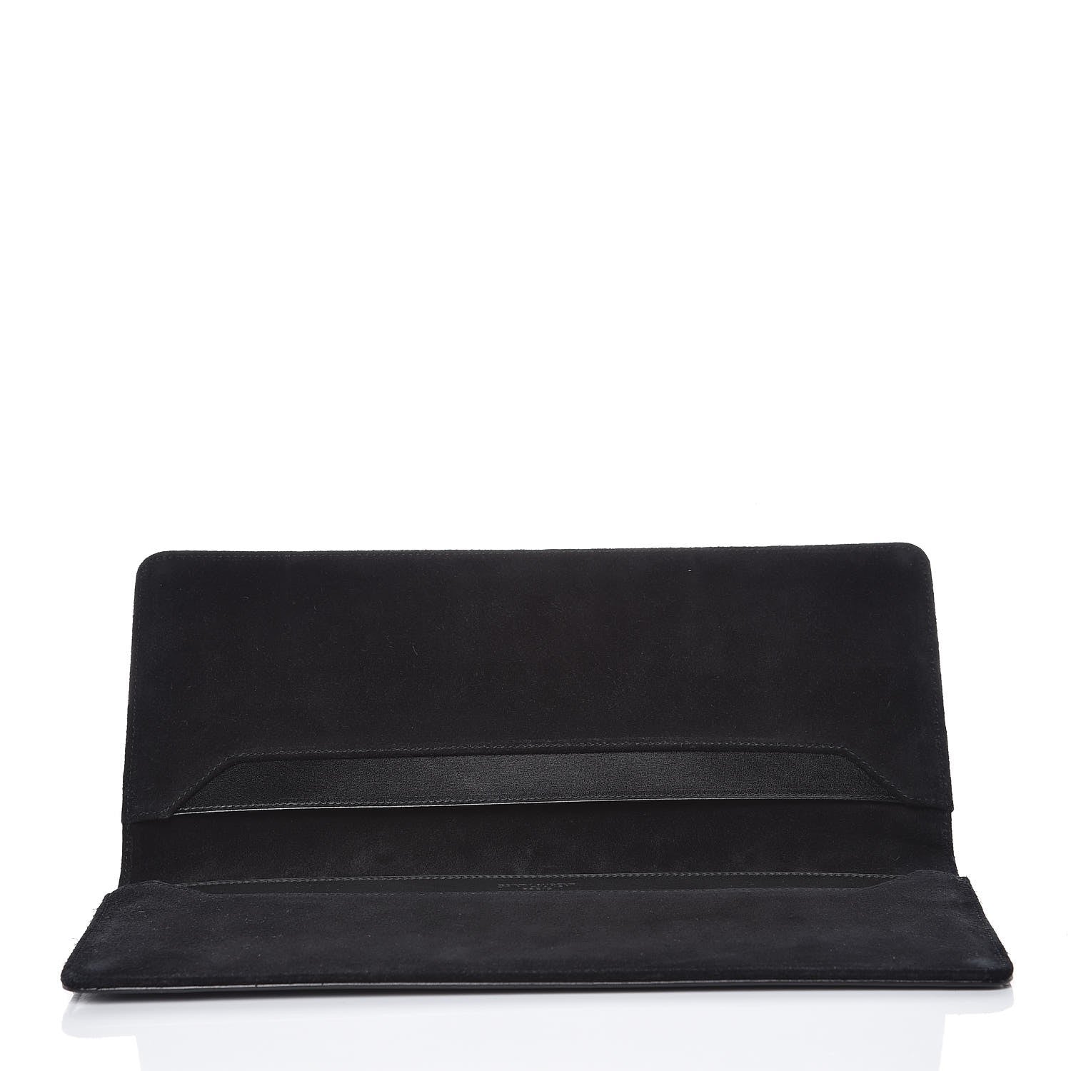 Saint Laurent Veau Leather Suede Travel Wallet Black 5 of 7