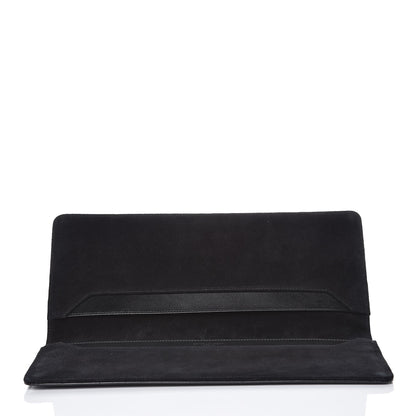 Saint Laurent Veau Leather Suede Travel Wallet Black 5 of 7