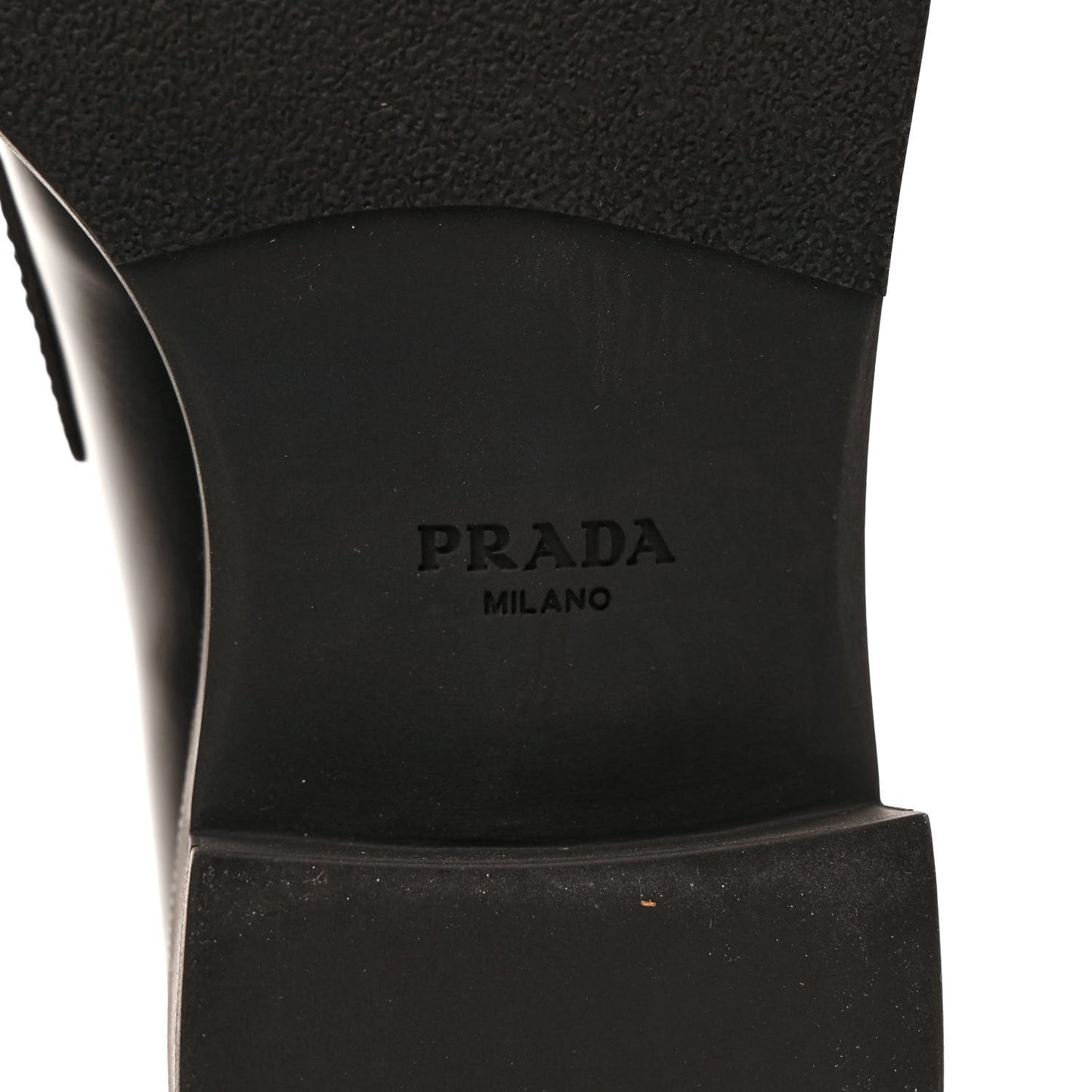 Spazzolato Metal Triangle Logo 50mm Loafers 40 Black