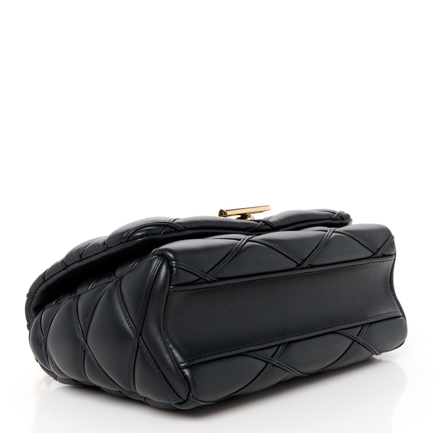 Louis Vuitton Lambskin Malletage Top Handle GO-14 MM Black 5 of 11