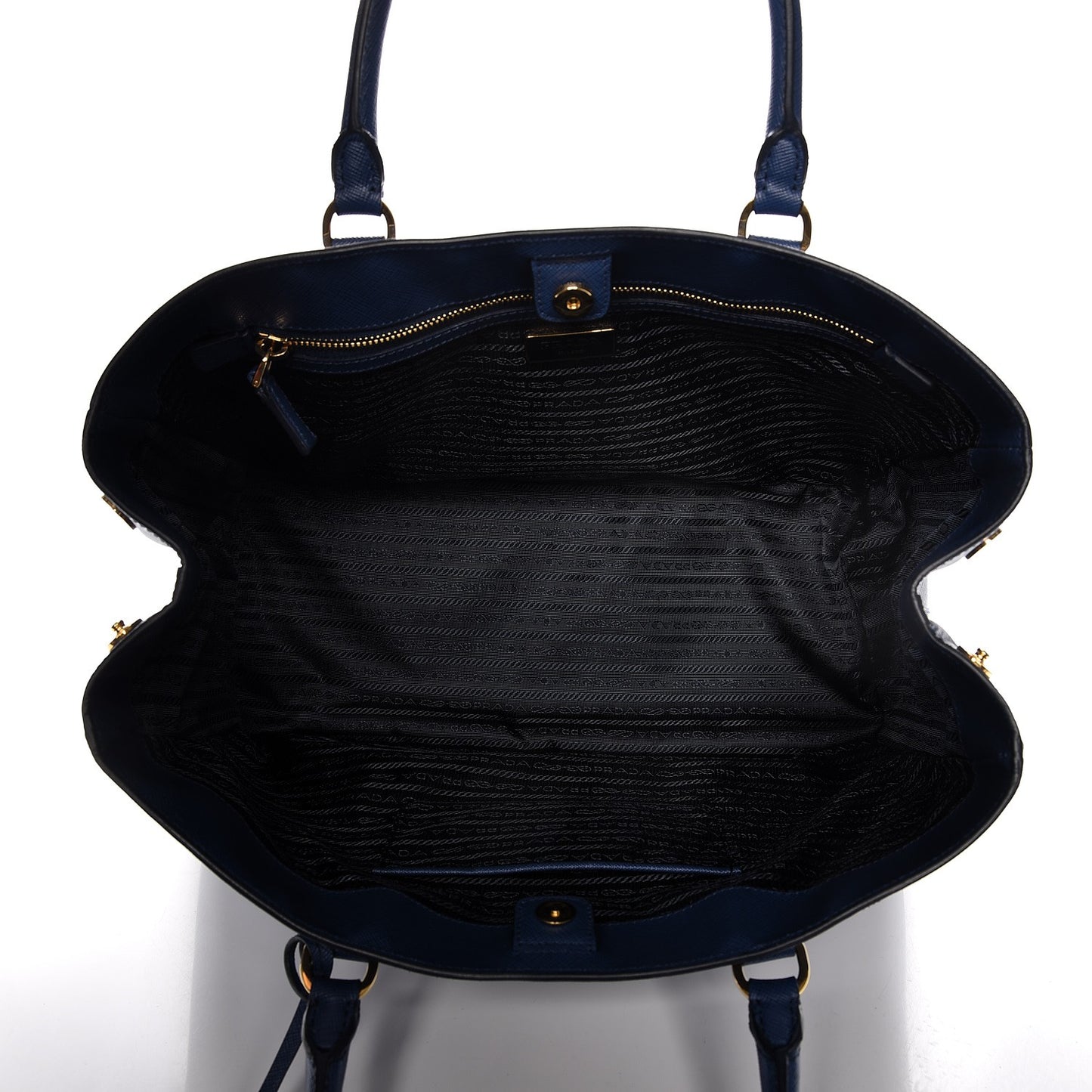 Saffiano Lux Medium Tote Bluette
