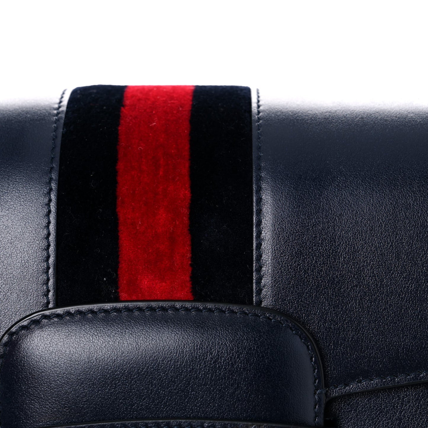 Calfskin Web Horsebit 1955 Shoulder Bag Blue