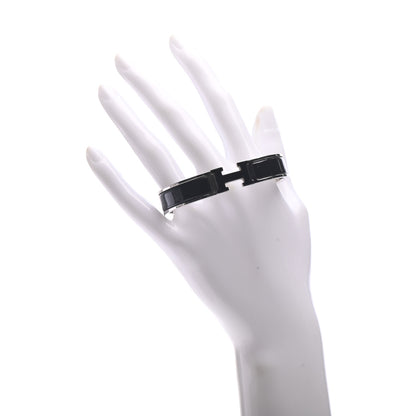 Hermes Enamel Narrow Clic Clac H Bracelet PM Black 2 of 8