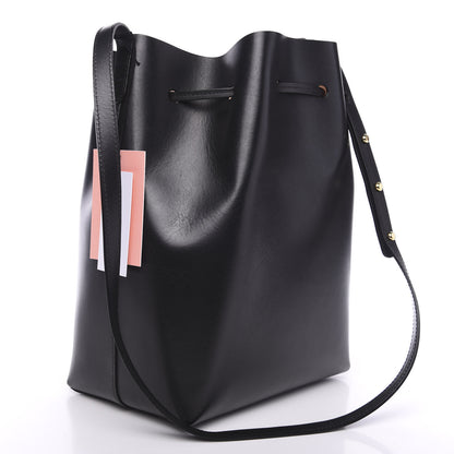 Mansur Gavriel Vegetable Tanned Calfskin Bucket Bag Black Ballerina 2 of 8