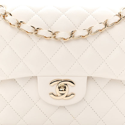 Chanel Caviar Quilted Small Double Flap White 8 of 10
