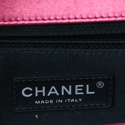 Chanel Metallic Patent Quilted New Medium Boy Flap Fuchsia 6 of 25