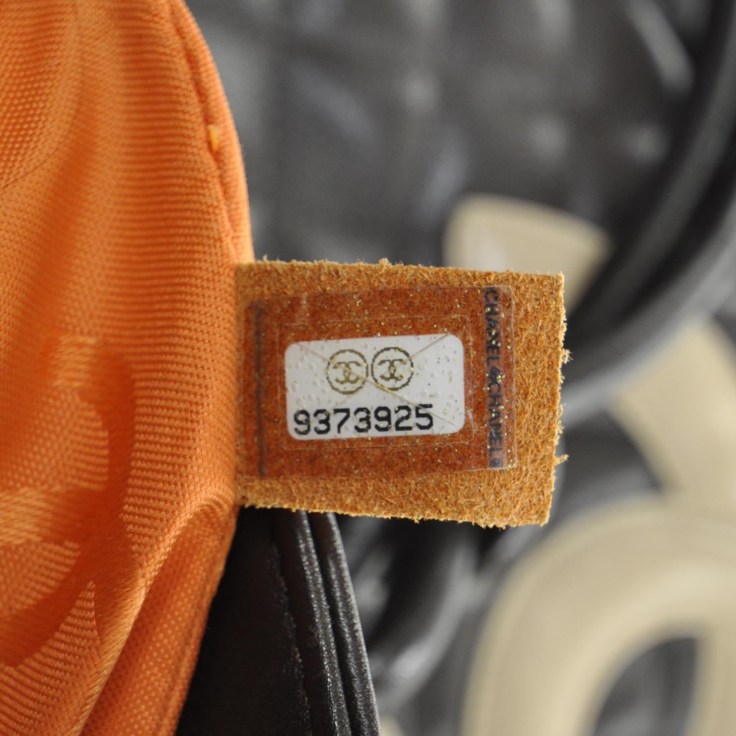 Chanel Calfskin Quilted Large Cambon Flap Brown Beige 9 of 10