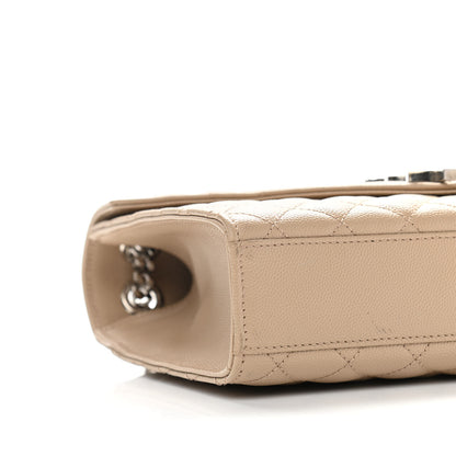 Saint Laurent Grain De Poudre Textured Mixed Matelasse Medium Triquilt Monogram Satchel Nude Powder 8 of 9