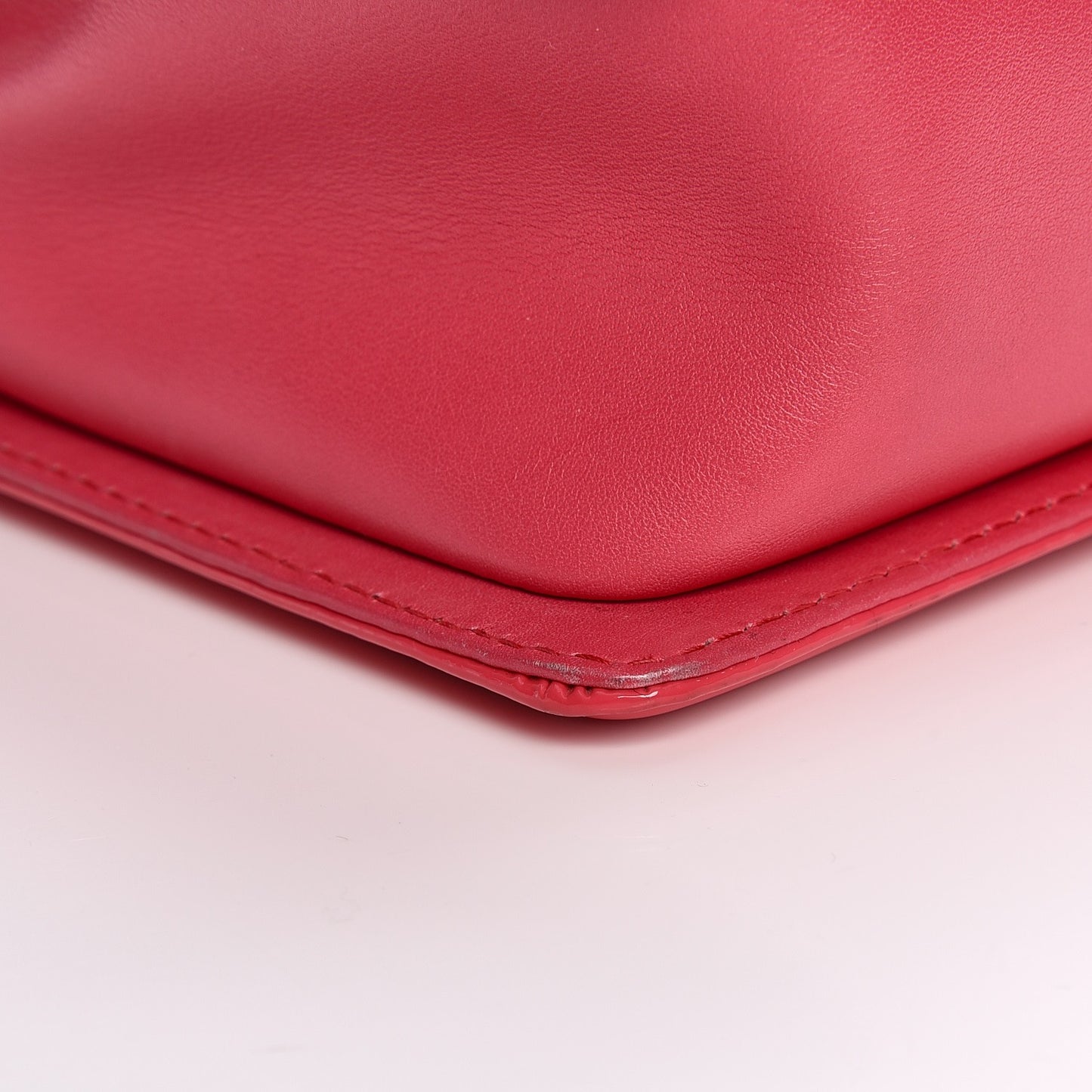 Patent Quilted Large Boy Flap Pink