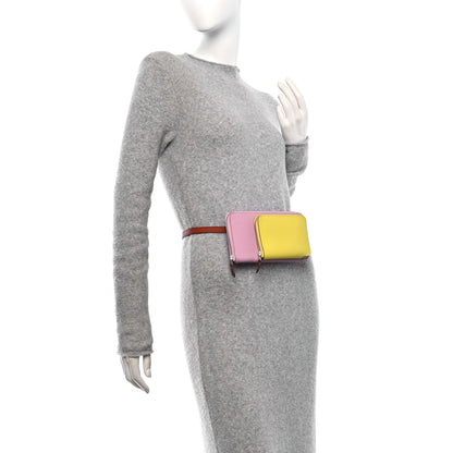 Hermes Epsom Swift Nouveau To Go Wallet Mauve Sylvestre Lime Cuivre Caban 2 of 13