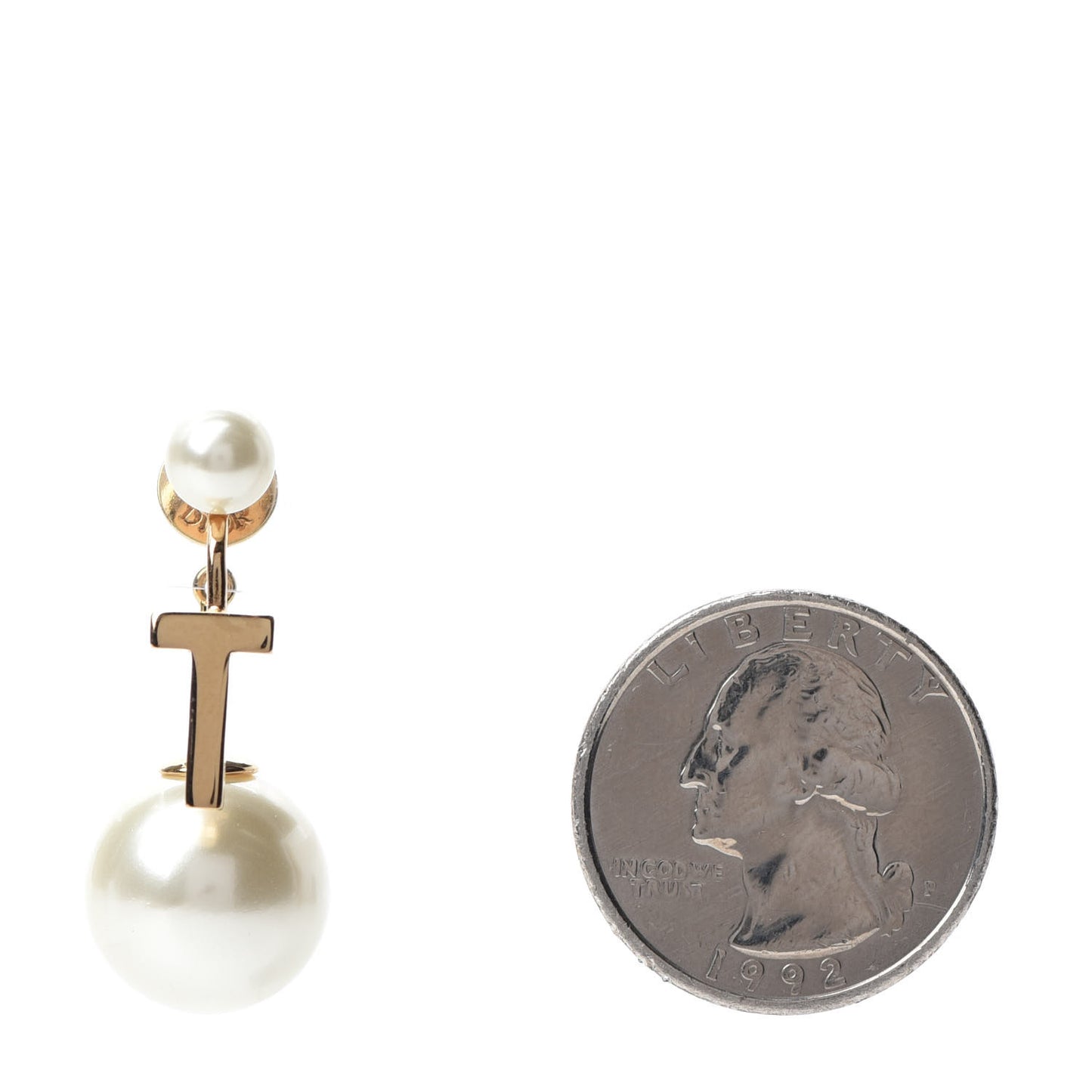 Pearl My ABCDior T Tribale Earring Gold