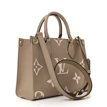 Louis Vuitton Empreinte Monogram Giant Onthego PM Tourterelle Creme 3 of 13