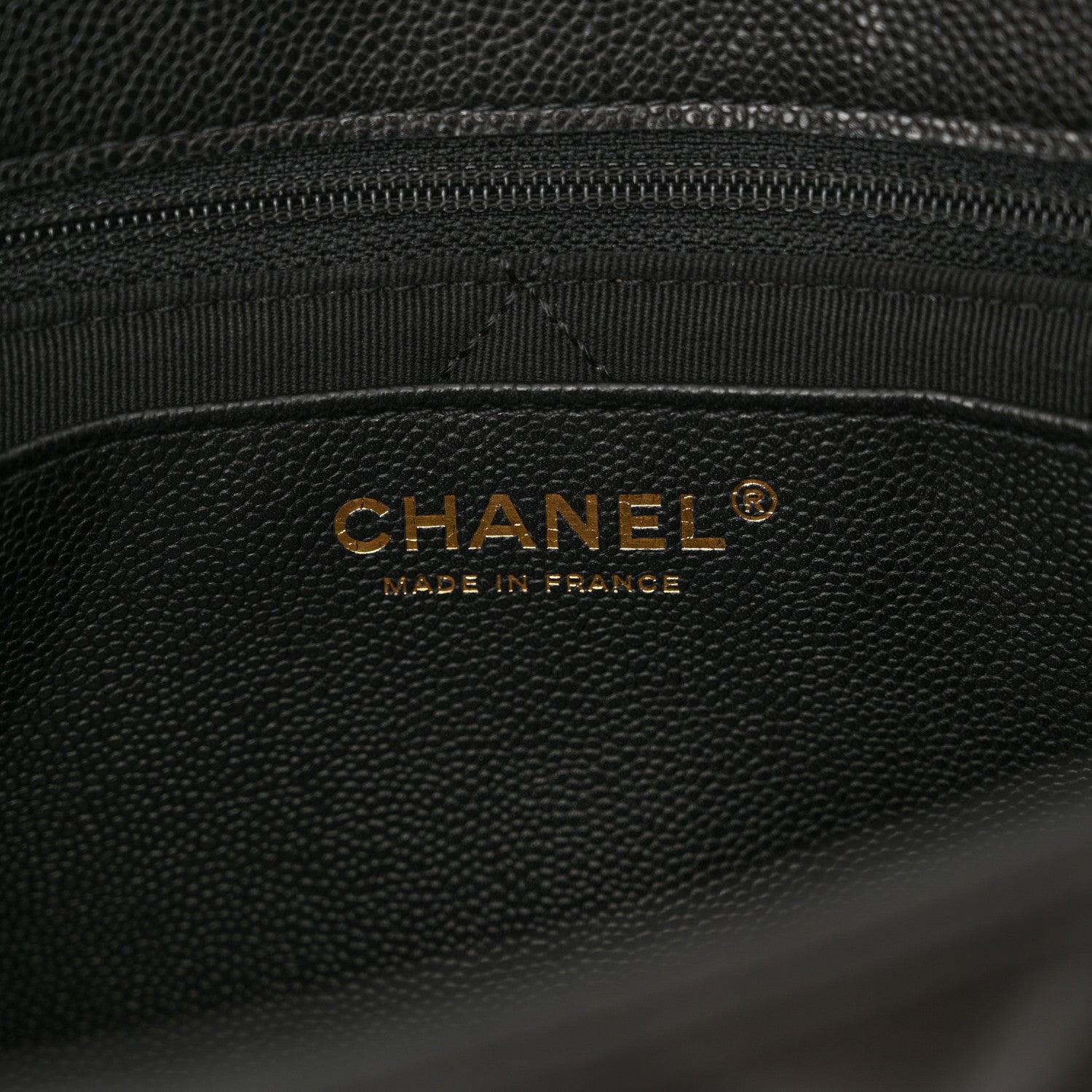 Chanel Caviar Quilted CC Large Flap Black 6 of 10