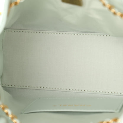 Chanel Caviar Quilted Mini Chanel 25 Handbag Light Green 5 of 11